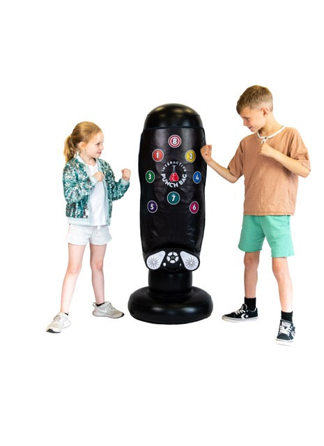 INTERACTIVE, INFLATABLE, LED, MUSICAL PUNCH BAG