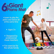 Rainbow Colours Giant 6F Piano Mat