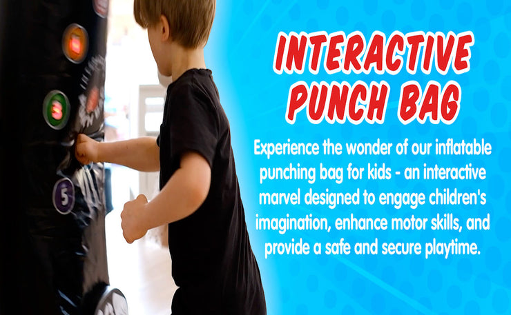 INTERACTIVE, INFLATABLE, LED, MUSICAL PUNCH BAG – Rainbow Colours Site