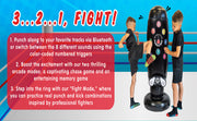 INTERACTIVE, INFLATABLE, LED, MUSICAL PUNCH BAG